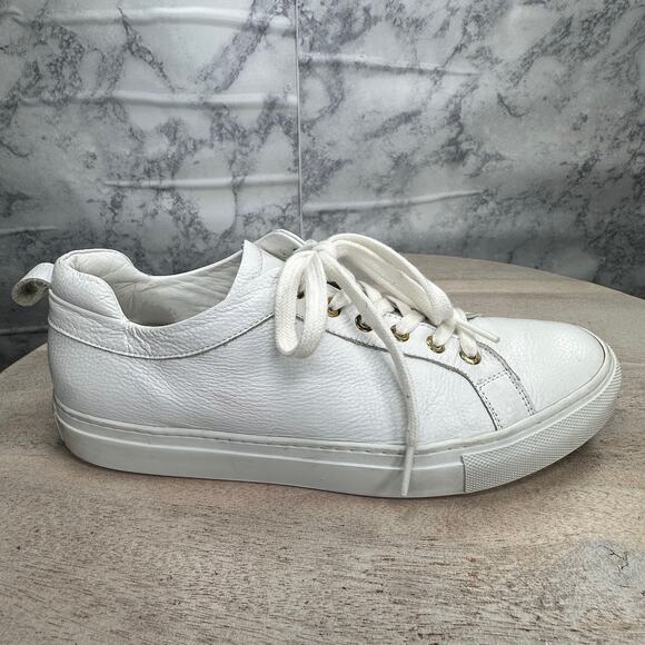 M. Gemi Shoes - M.Gemi Women’s White Leather Sneakers Size 40 Italian Made Low Top Shoes